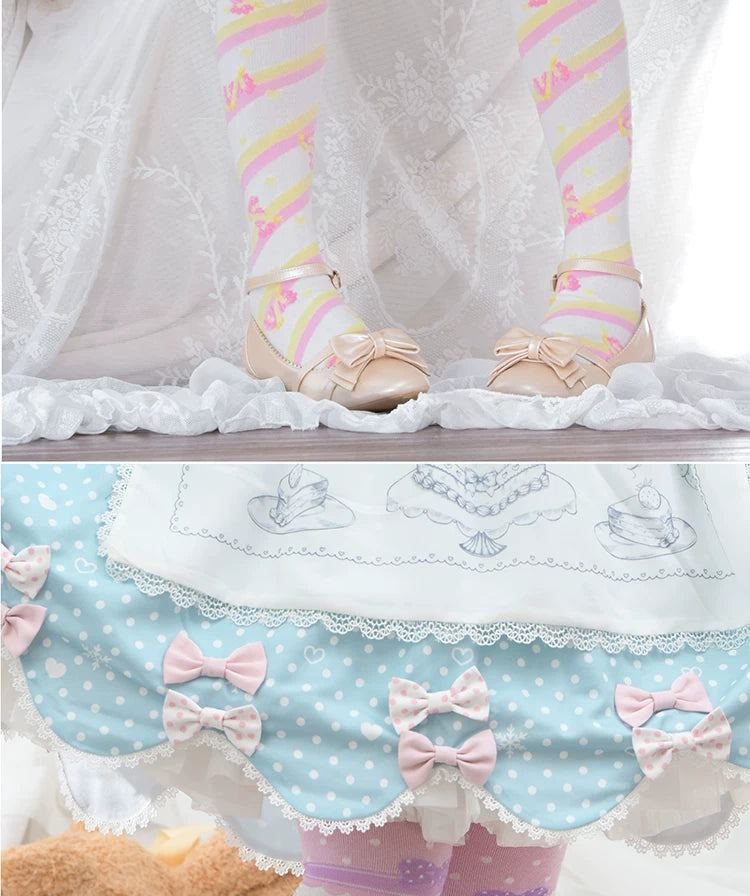 roji roji - Little Candy - Over-the-Knee Socks with Narrow or Wide Stripes