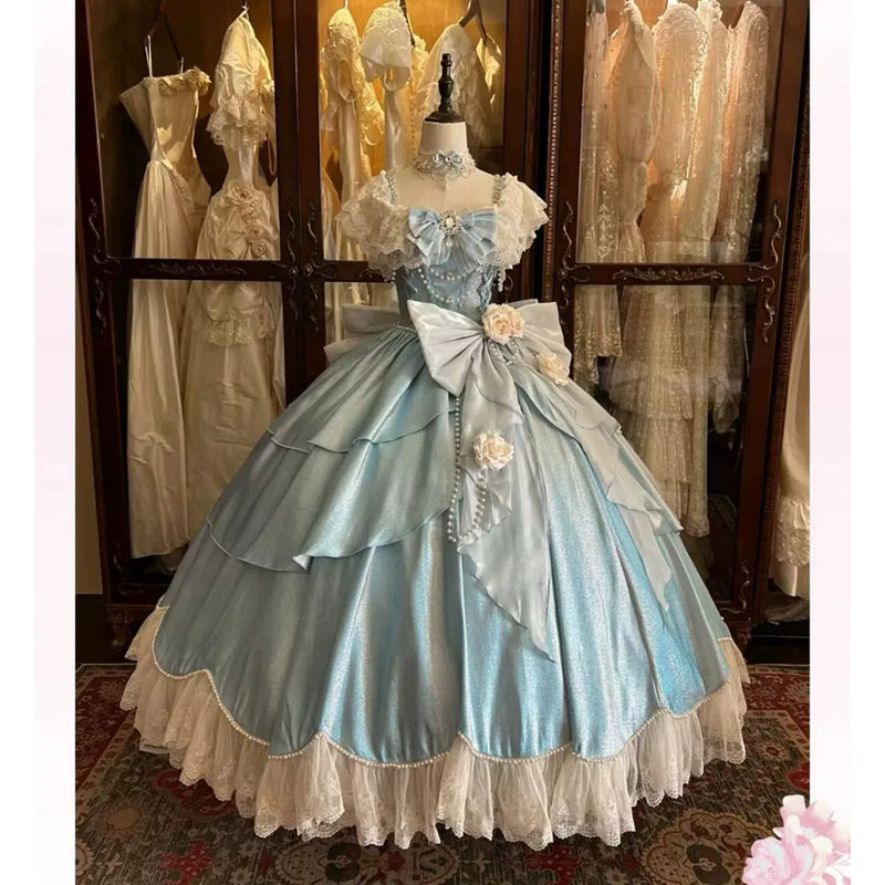 Flora Muse - Pink Lolita Ball Gown - Off-shoulder formal lolita ball