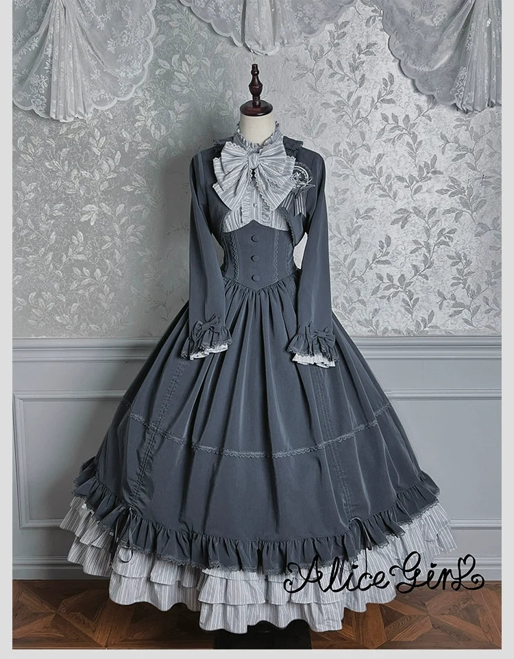 Alice Girl - Duke of Victoria - Classic Lolita Striped Blouse