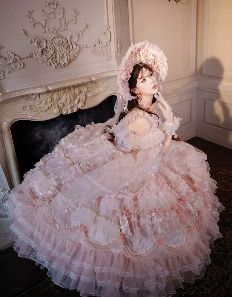 Cat Fairy - Princess on the Run - Misty Pink Lolita JSK