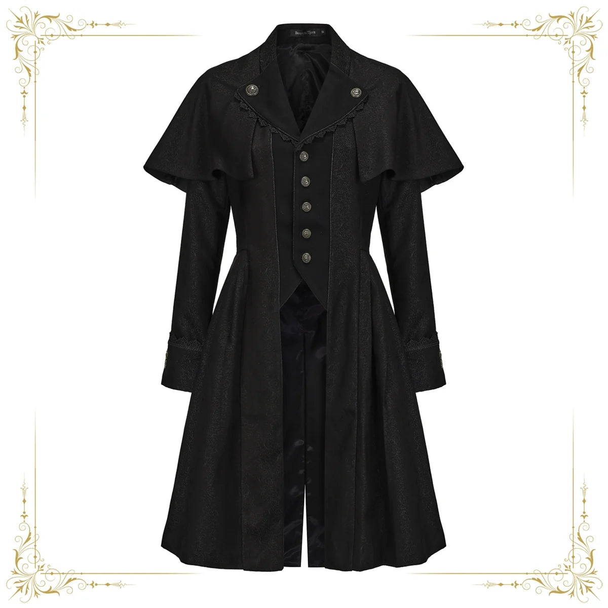 Immortal Thorn - Sea of Hope - Ouji Lolita Long Coat, Detachable Cape