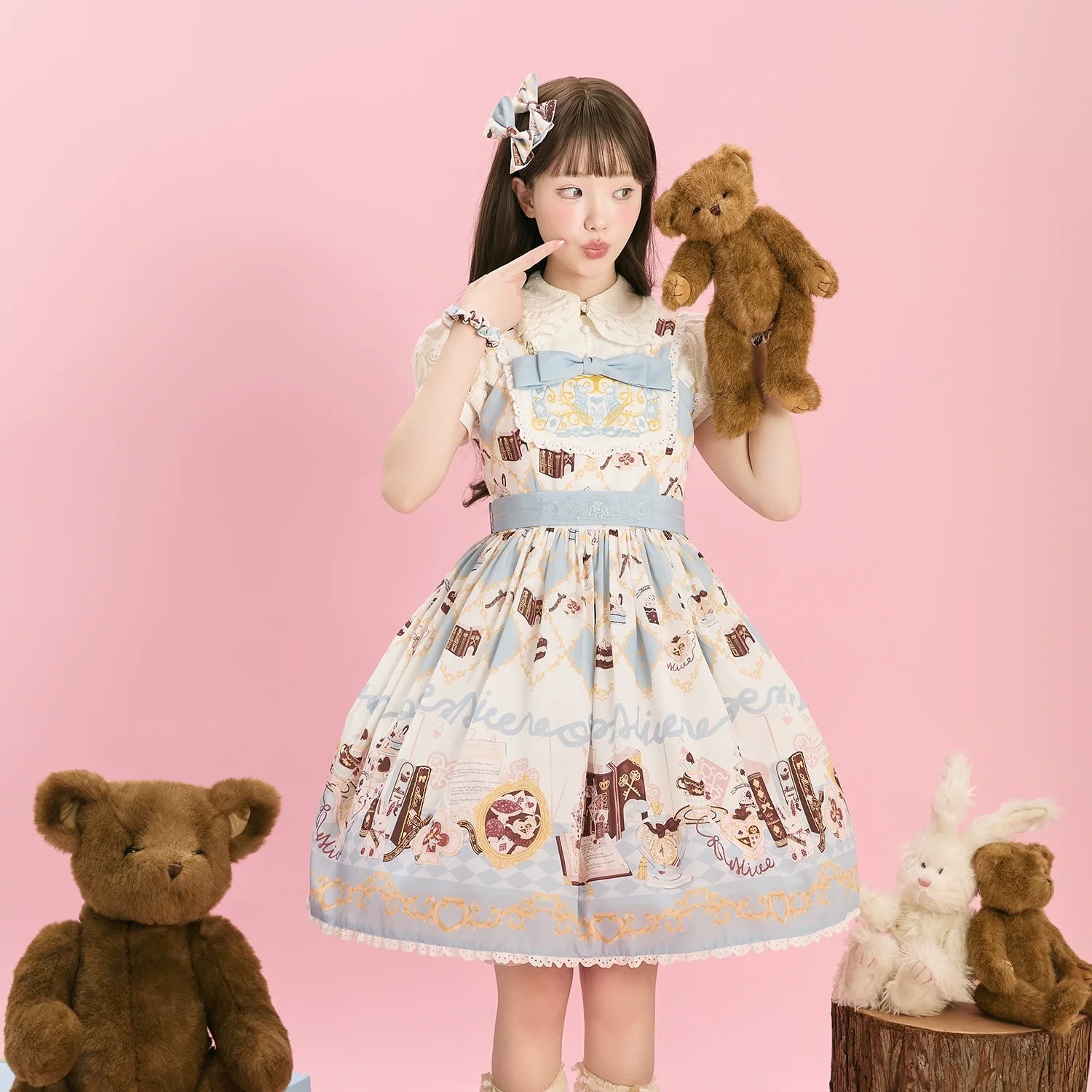 Sweet Dream Baa Baa - Alice Rabbit-  Lolita JSK & Suspender Dress