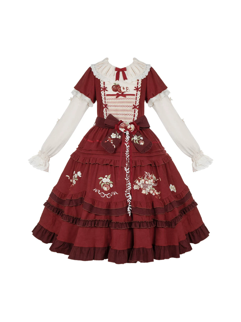 With PUJI - Whispers - Lolita OP Dress, Embroidery & Full Skirt detail view 5