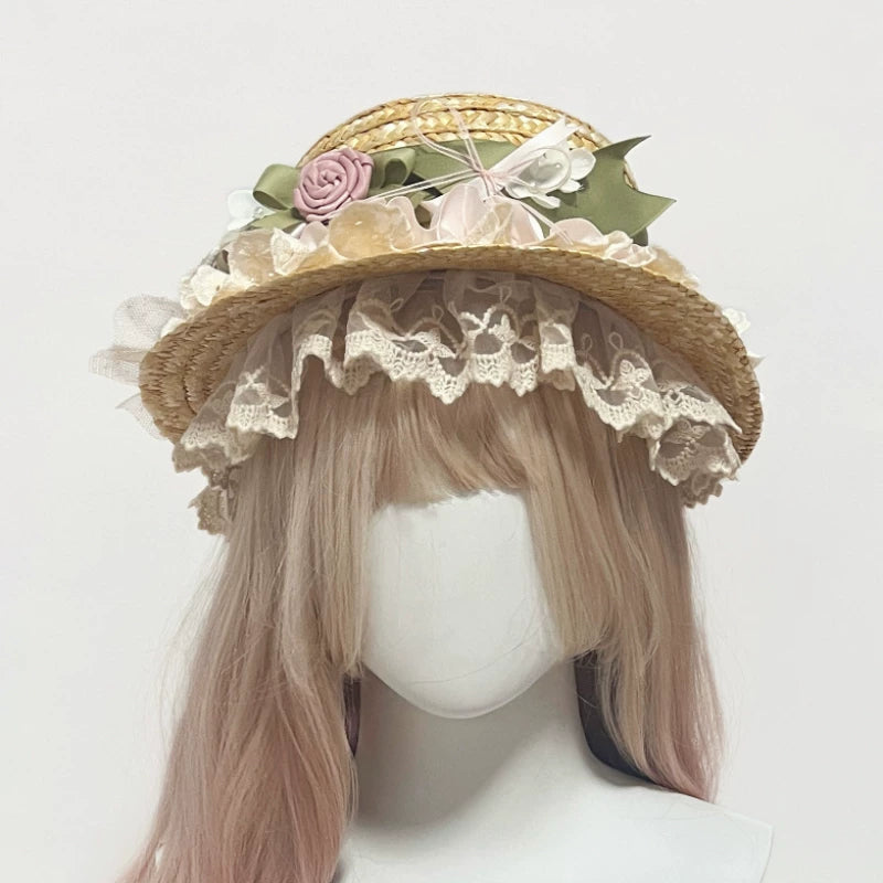 Her Vintage Society - Wildflower Meadow - Hat, Headband, Bag and Hair Clip Selection with Floral Details