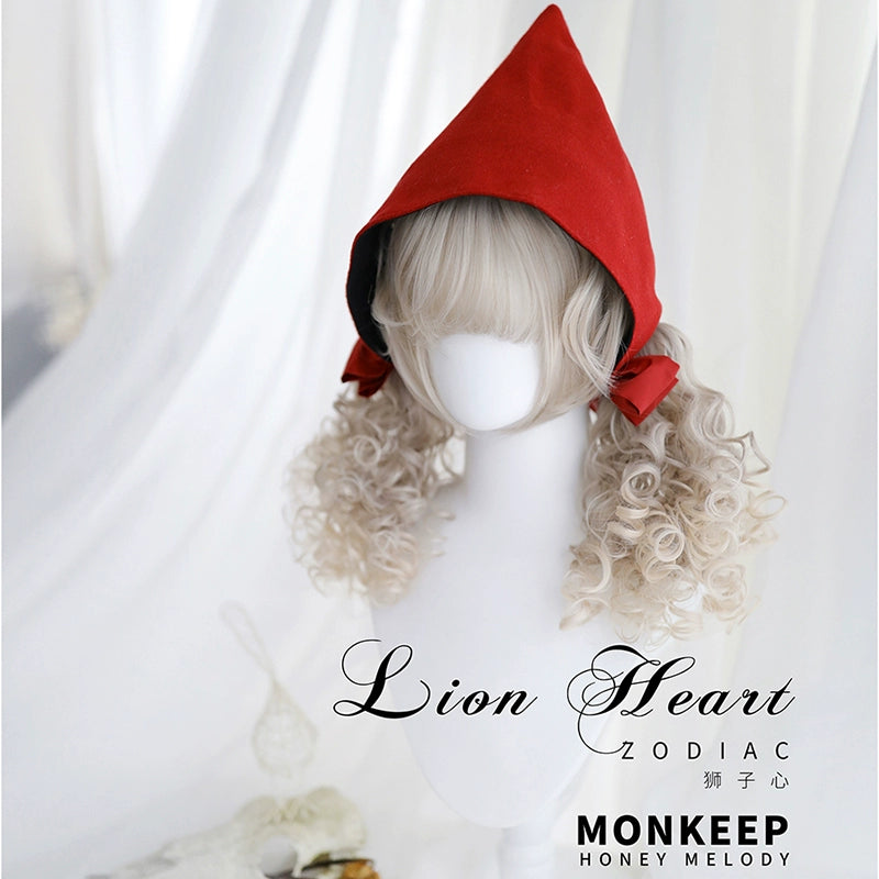 Spot MONKEEP Monkey Bajia LION HEART Lion Heart, Short Roll Mini Tiger Clip | Original Wig
