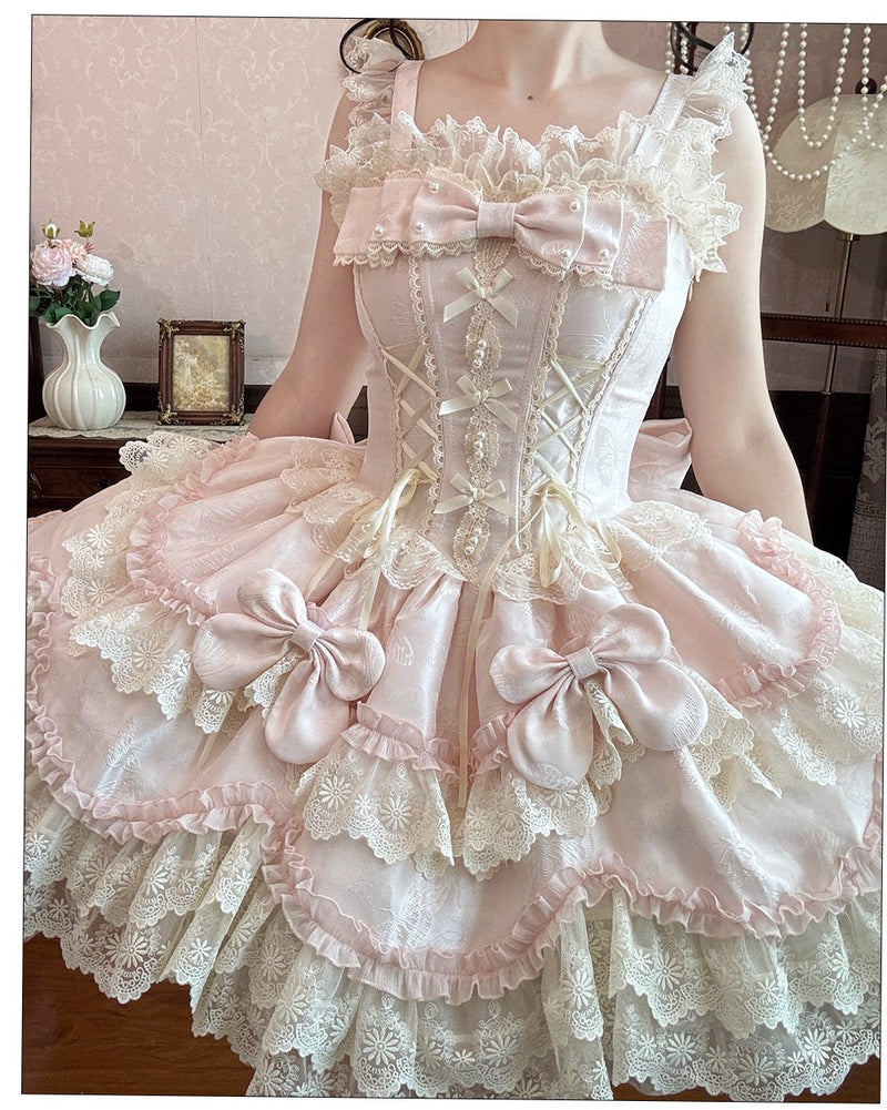 Zhijinyuan Sea Moon Realm Ballet JSK & Accessories — Sea Moon Realm JSK styled view