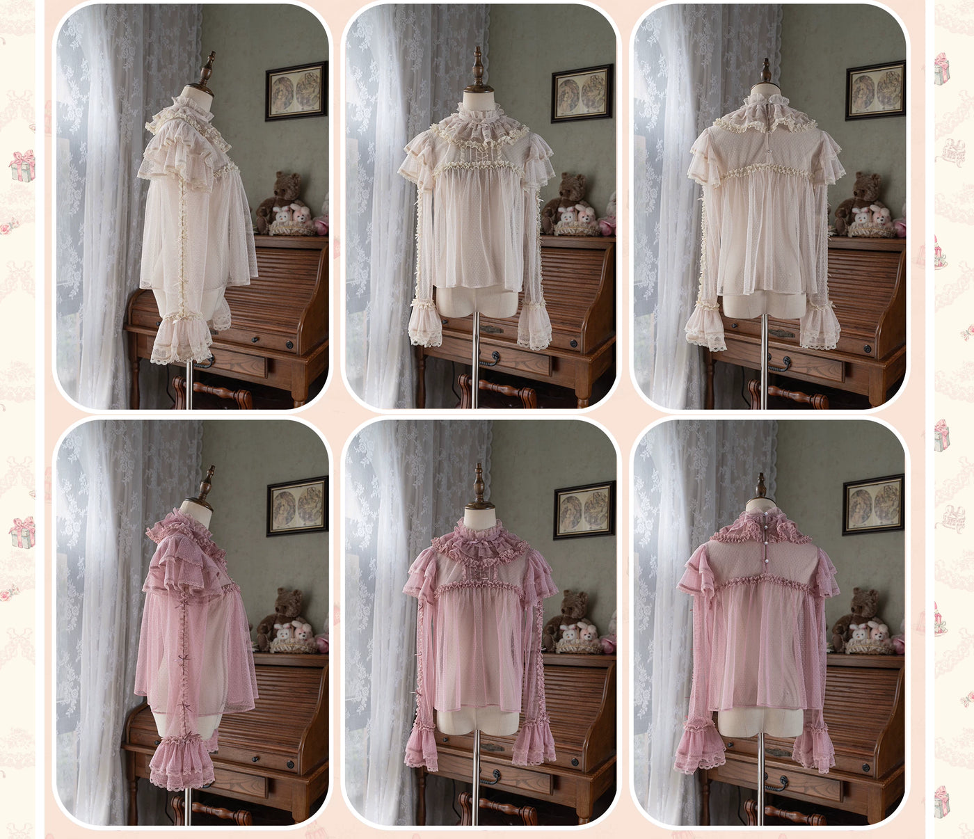 WF - Dessert Rabbit - OP/JSK with Coordinate Pieces and Embroidered Rabbit Motif