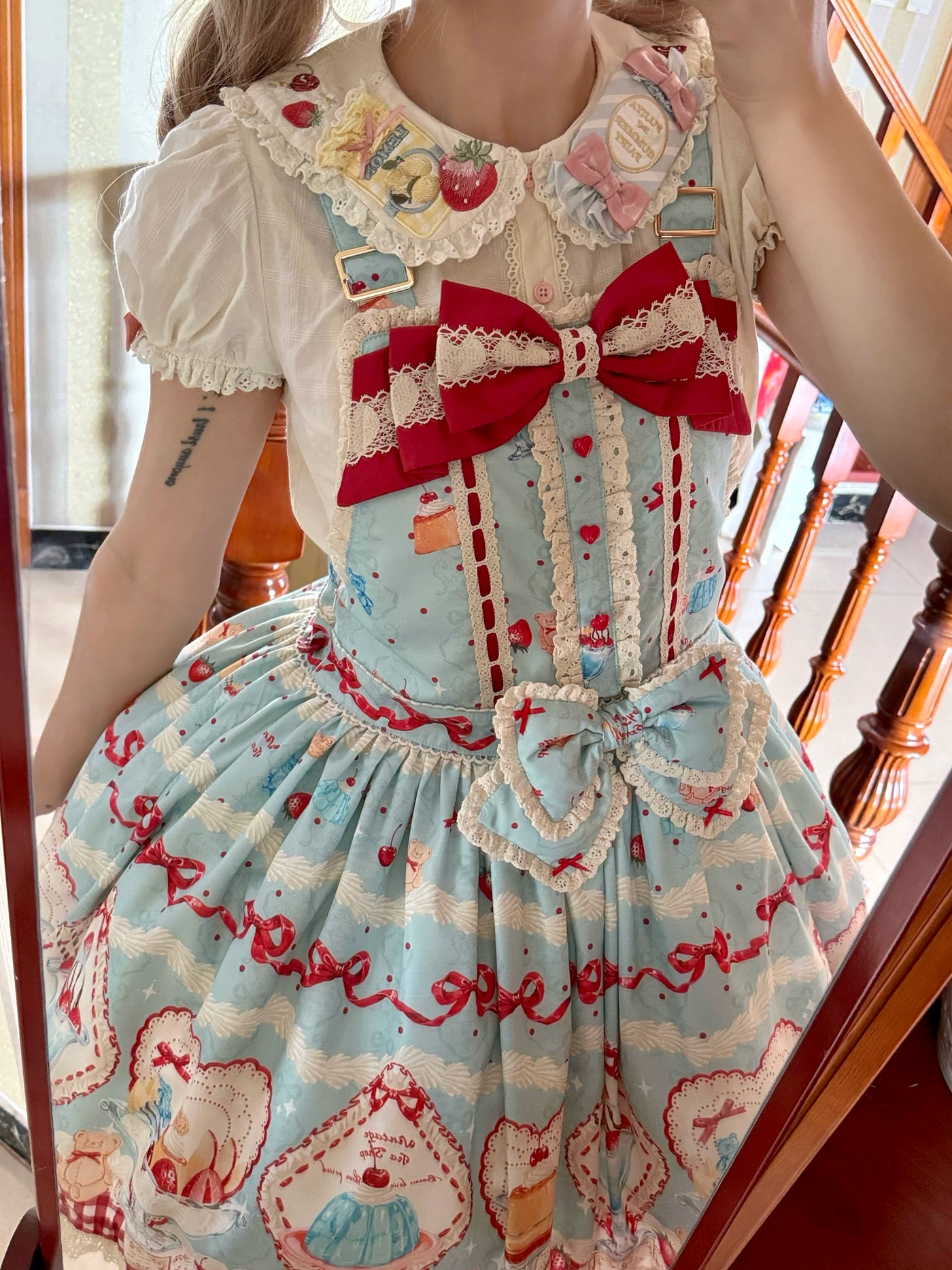 Showa Dessert Window - Retro Sweet JSK Dress Set - detail view 11