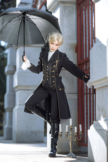 Immortal Thorn - Forever Rose - Ouji Lolita Coat Prince Handsome Wind Coat