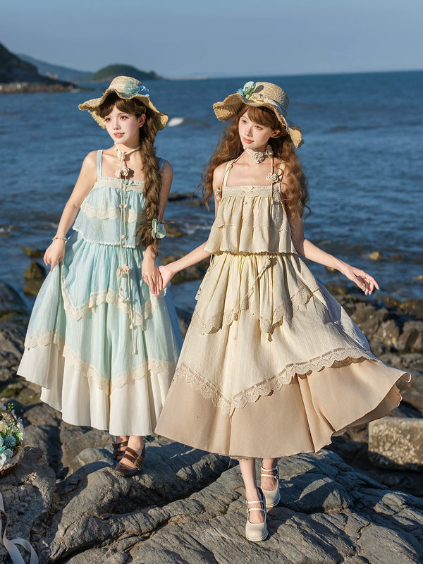 With PUJI - Bluebell Summer - Lolita Outfit Set product view