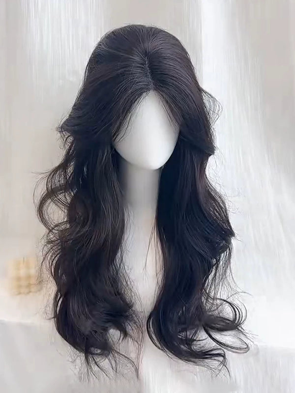 Kunkun Fish 60 cm brown wavy hairpiece - view 1