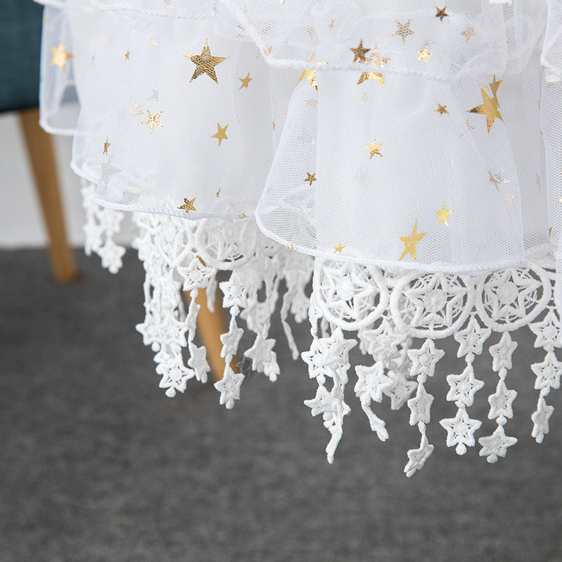 Manyiluo - Wedding - Adjustable Lolita Petticoat with Layered Lace Hem - product detail 7