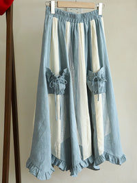 Baozi Pig - Apple Orchard - Blouse, Vest or Underskirt in an Apple-Themed Three-Piece Coordinate - Underskirt / XS