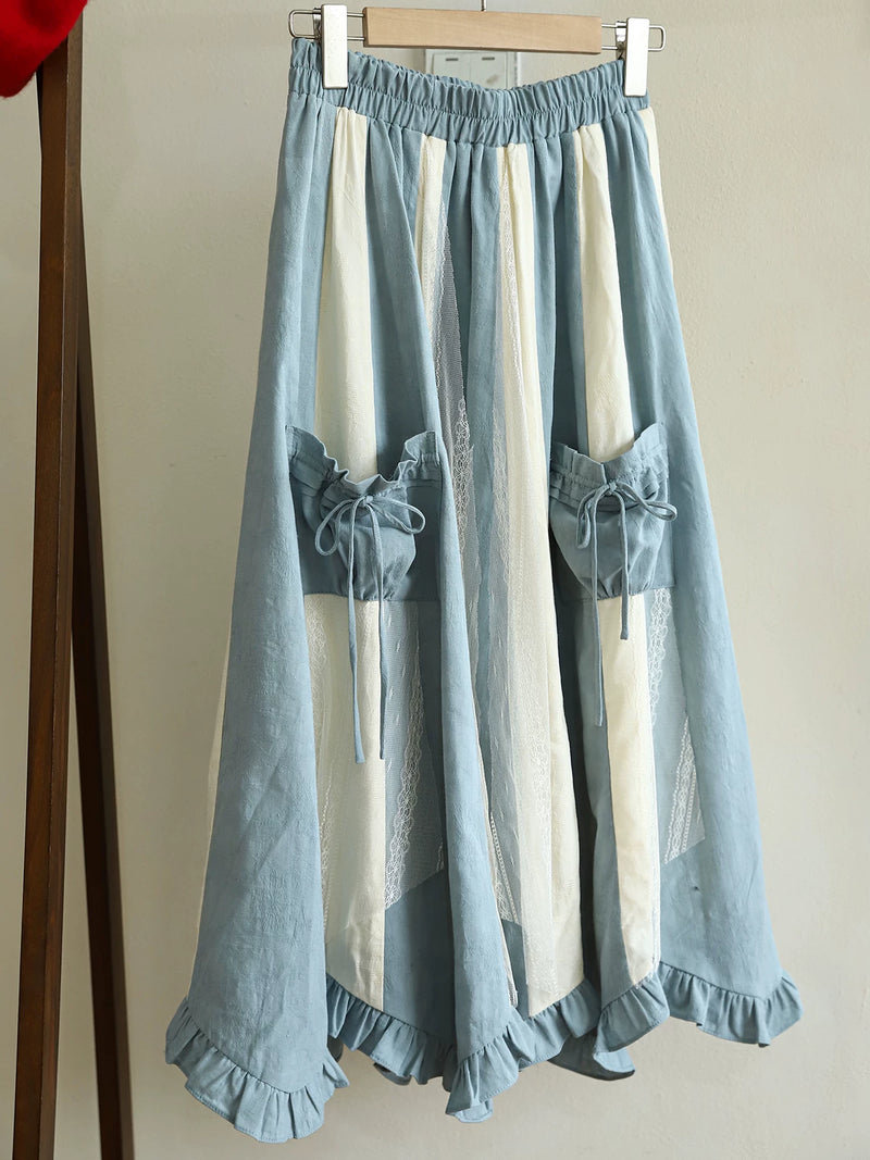 Baozi Pig - Apple Orchard - Blouse, Vest or Underskirt in an Apple-Themed Three-Piece Coordinate