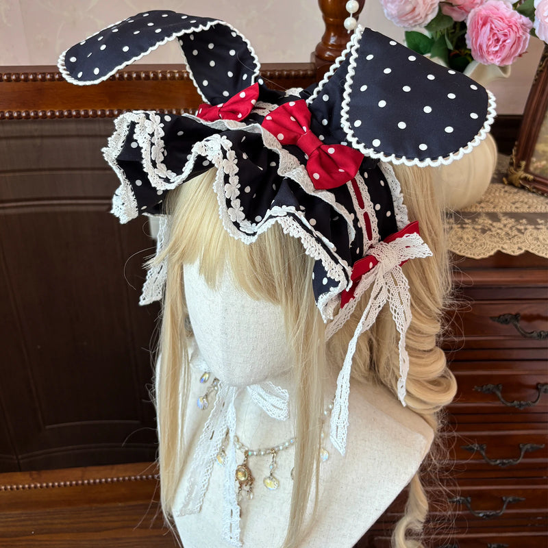 TwilightCrush - Mystery Rabbit Tea Party - Alice OP / JSK Lolita Dress - detail view 18
