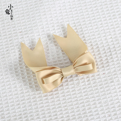 Xiaogui - Kawaii J-fashion Lolita Bow Clip yellow 1pcs only