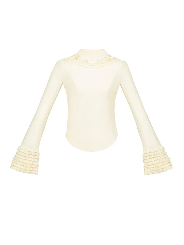With PUJI - Luoxue - Lolita Top, Knit Texture detail view 5