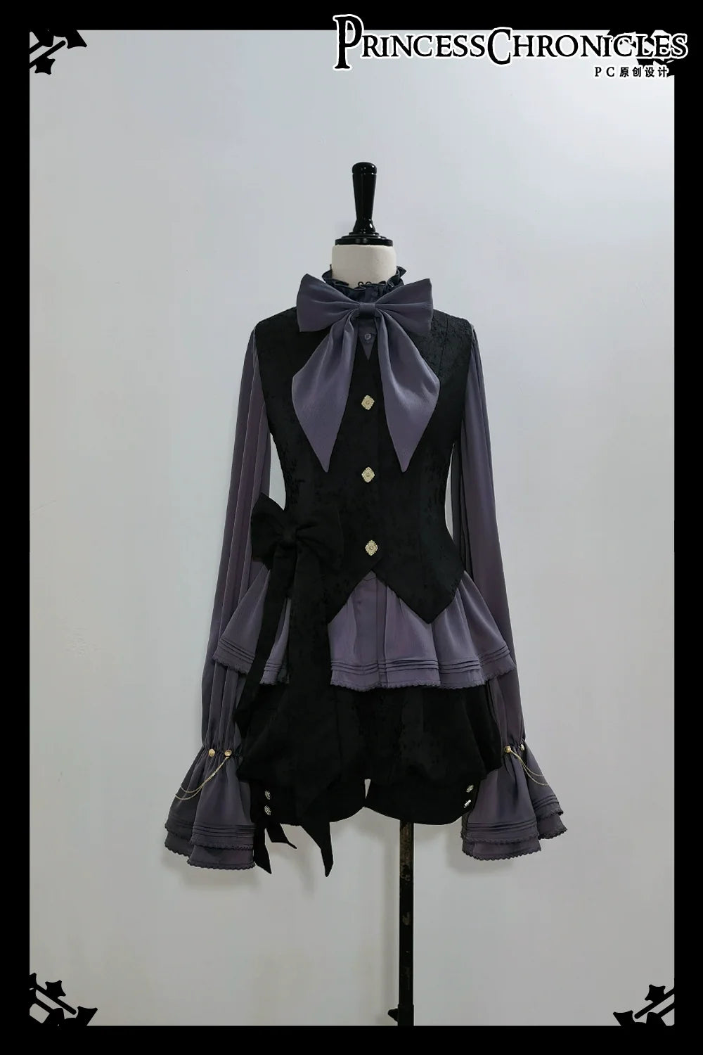 Princess Chronicles - Hunting Rabbit 2.0 - Ouji Lolita Retro Cool Purple Shirt & Shorts Set