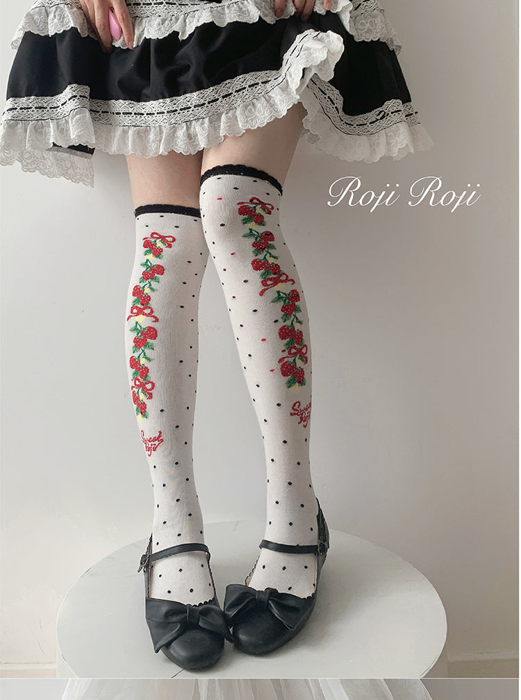 Roji Roji - Autumn Sweet Lolita Cotton - Thigh-high Socks Socks