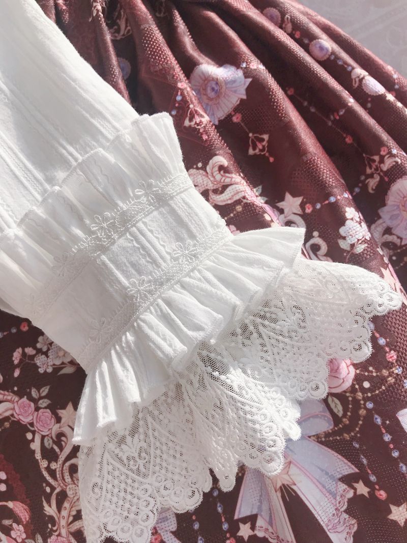 Yilia - Sweet Lolita Long Sleeve Blouse - Innerwear