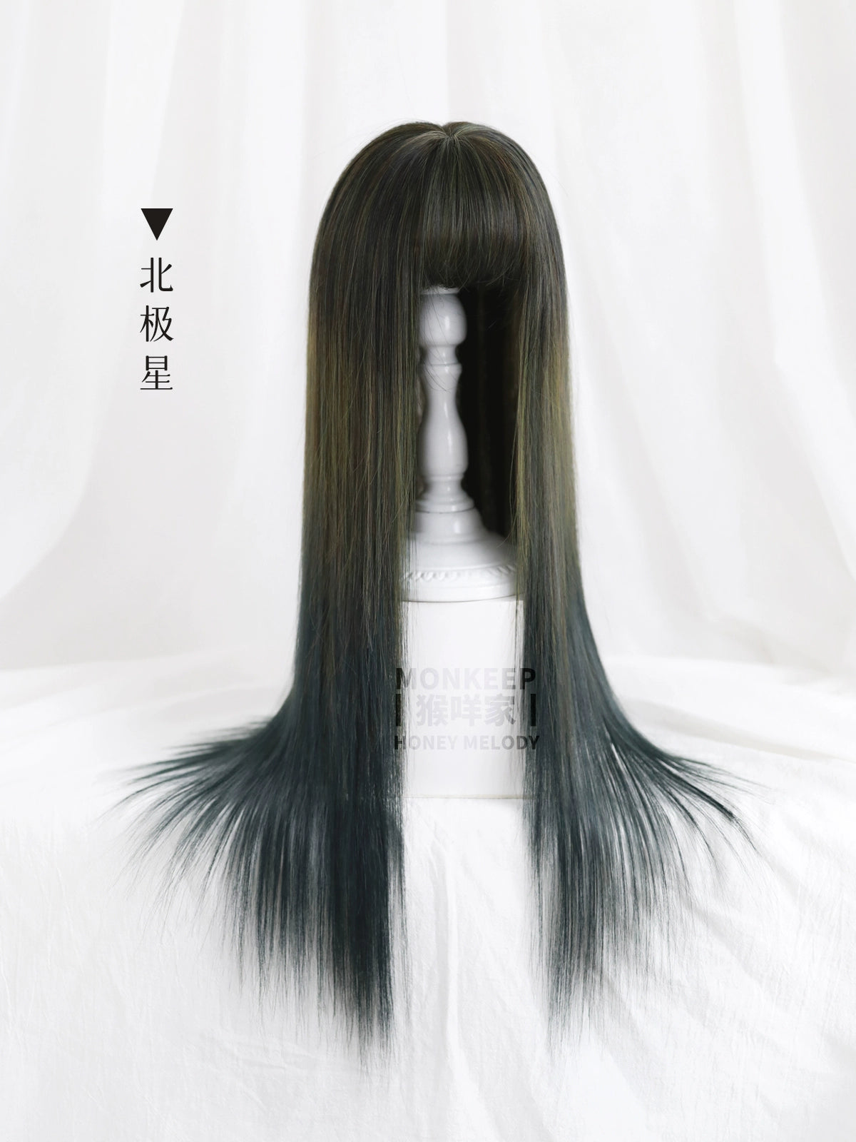 Spot MONKEEP Monkey Bajia, Melting Heart Crispy Pie 70cm Random Sex Girl Group Straight Broken Hair Top Bangs