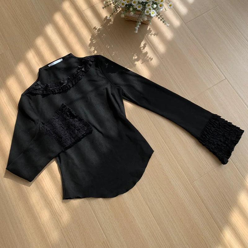 With PUJI - Luoxue - Lolita Top, Knit Texture detail view 9