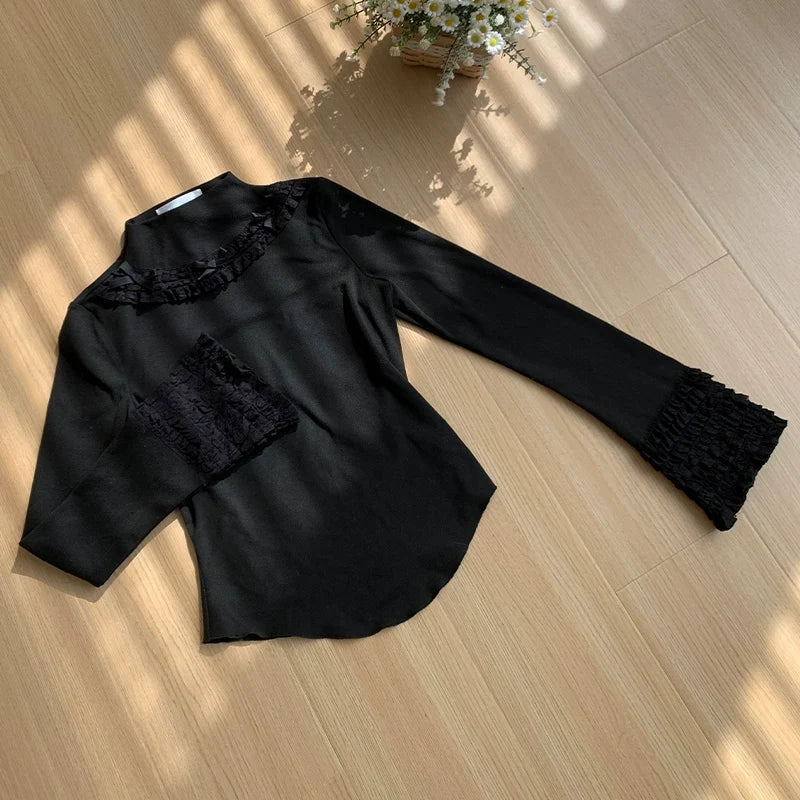 With PUJI - Dead Leaf Butterfly - Gothic Lolita JSK & OP Dress Set, Butterfly Print Black Inner Wear S