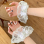 White arm sleeves, 1 pair / One Size