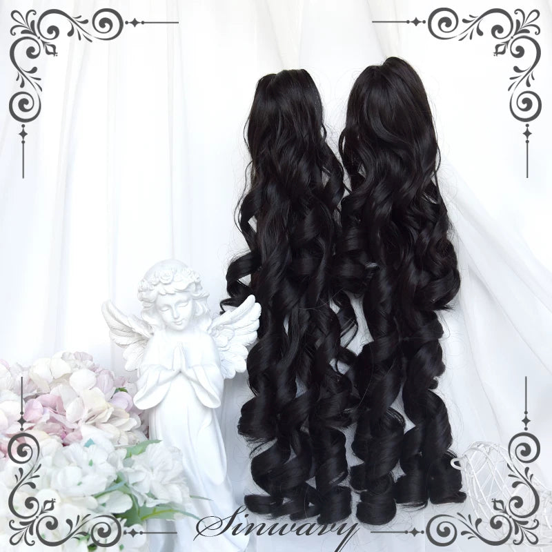 Sinwavy black Roman curl twin ponytail wig - view 8