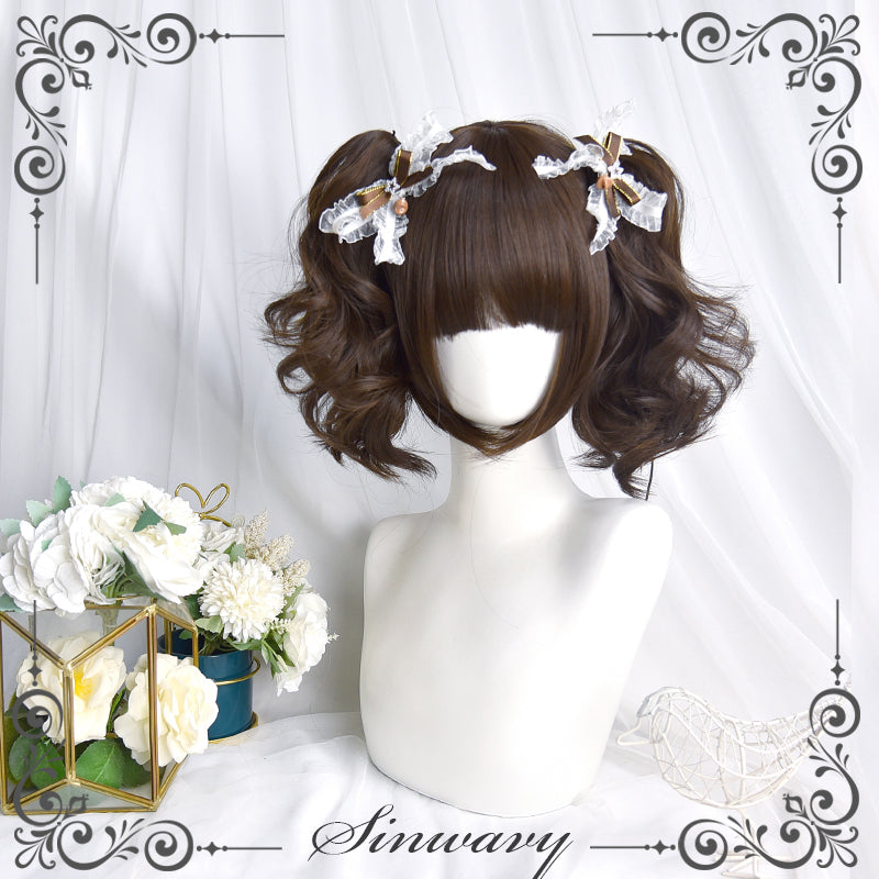 Sinwavy - Pandora's Box - Lolita Short Wig with Cute Double Ponytails