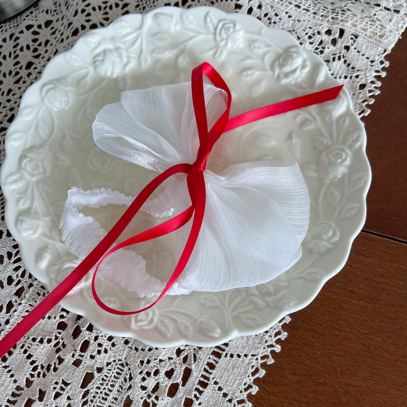 Sock Noble - Ballet Ribbon - Layered Socks and Ring Accessories with Ribbon Details