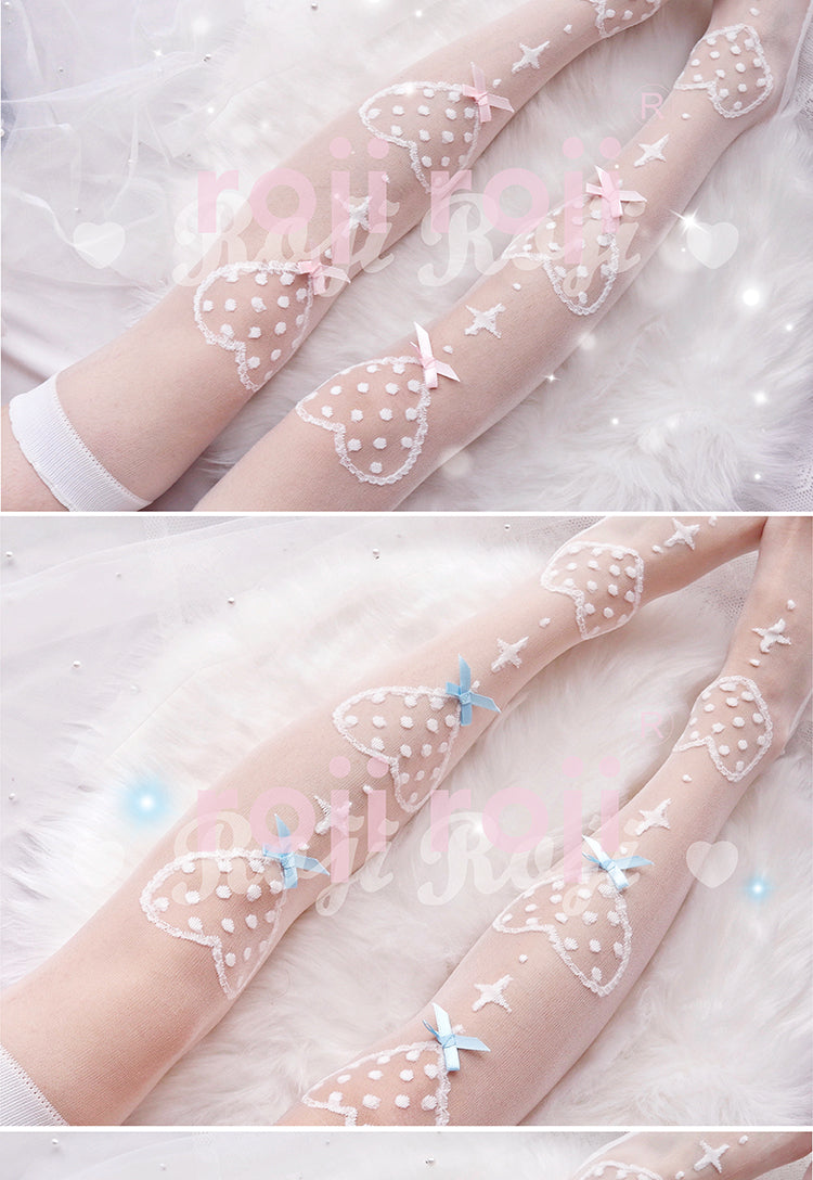 Roji Roji - Super Thin Summer Lolita Knee Socks - Socks