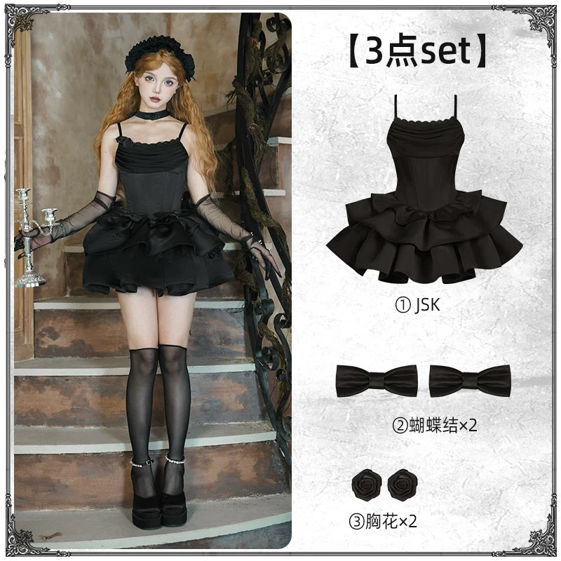 With PUJI - Duet - Lolita Outfit Set, Boned Bodice Detail detail view 20