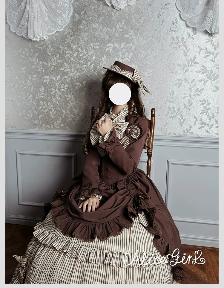Alice Girl - Duke of Victoria - Classic Lolita Top Hat & Brooch