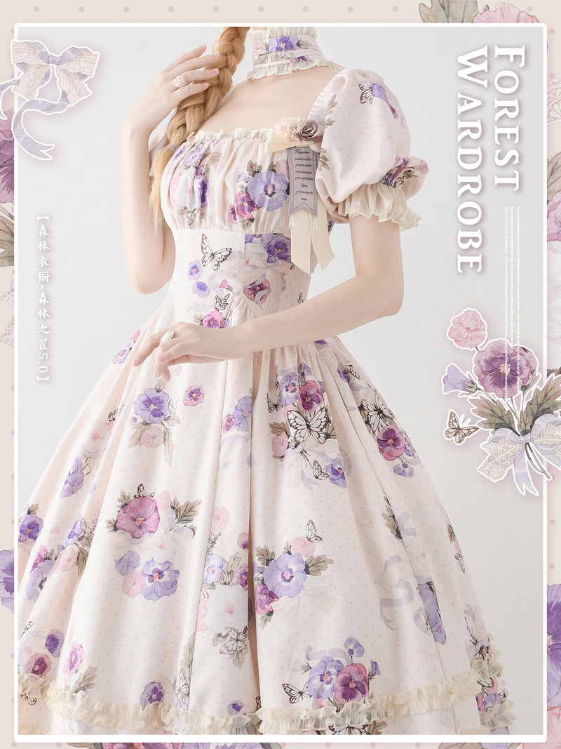 Forest Wardrobe - Forest Basket 5.0 - Printed OP Dress - 9