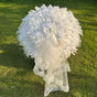 Feather cloud tulle style (white) material kit + 36 cm radius umbrella blank