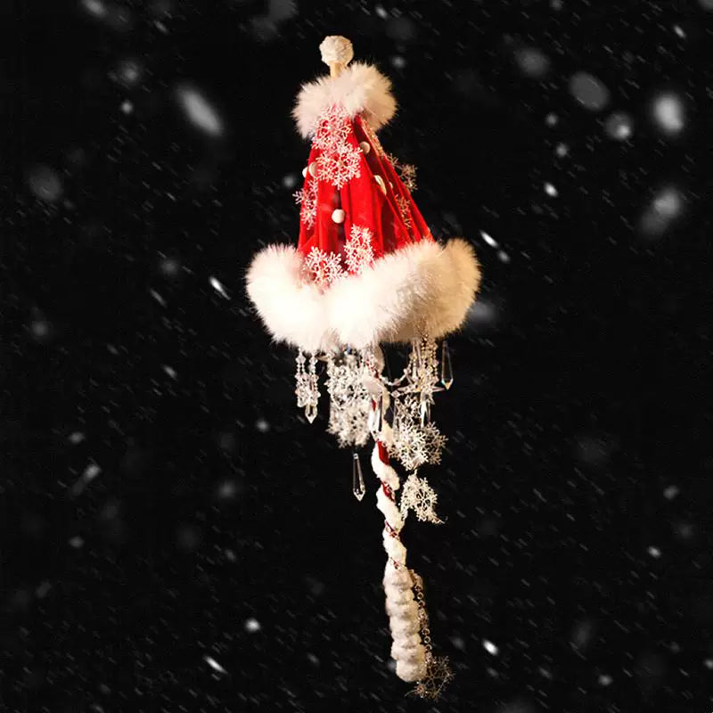 Christmas Velvet Star Long-Handle Lolita Parasol — additional product view