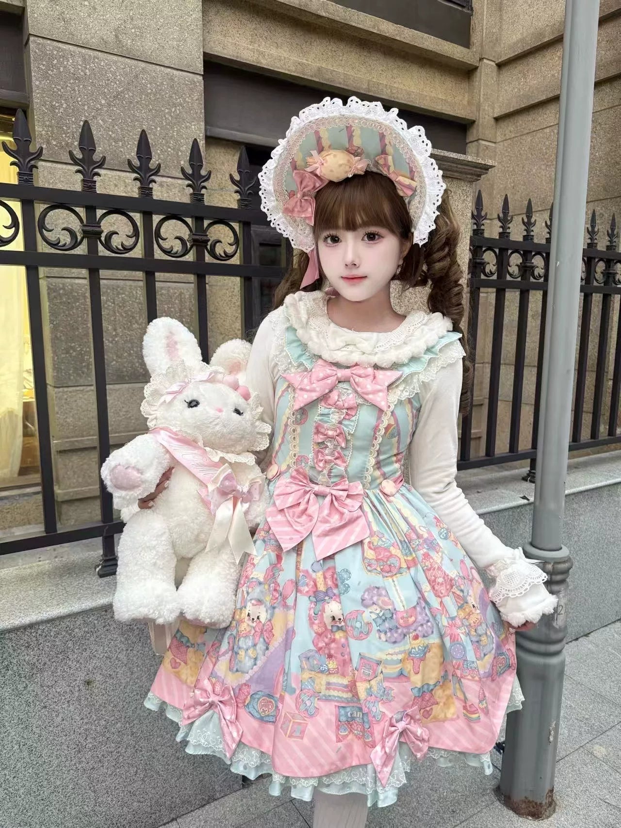 Star Fantasy - Snowball - Plush Inner Layer Top with Ruffled Trim