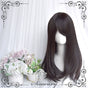 Black-brown – side-swept fringe