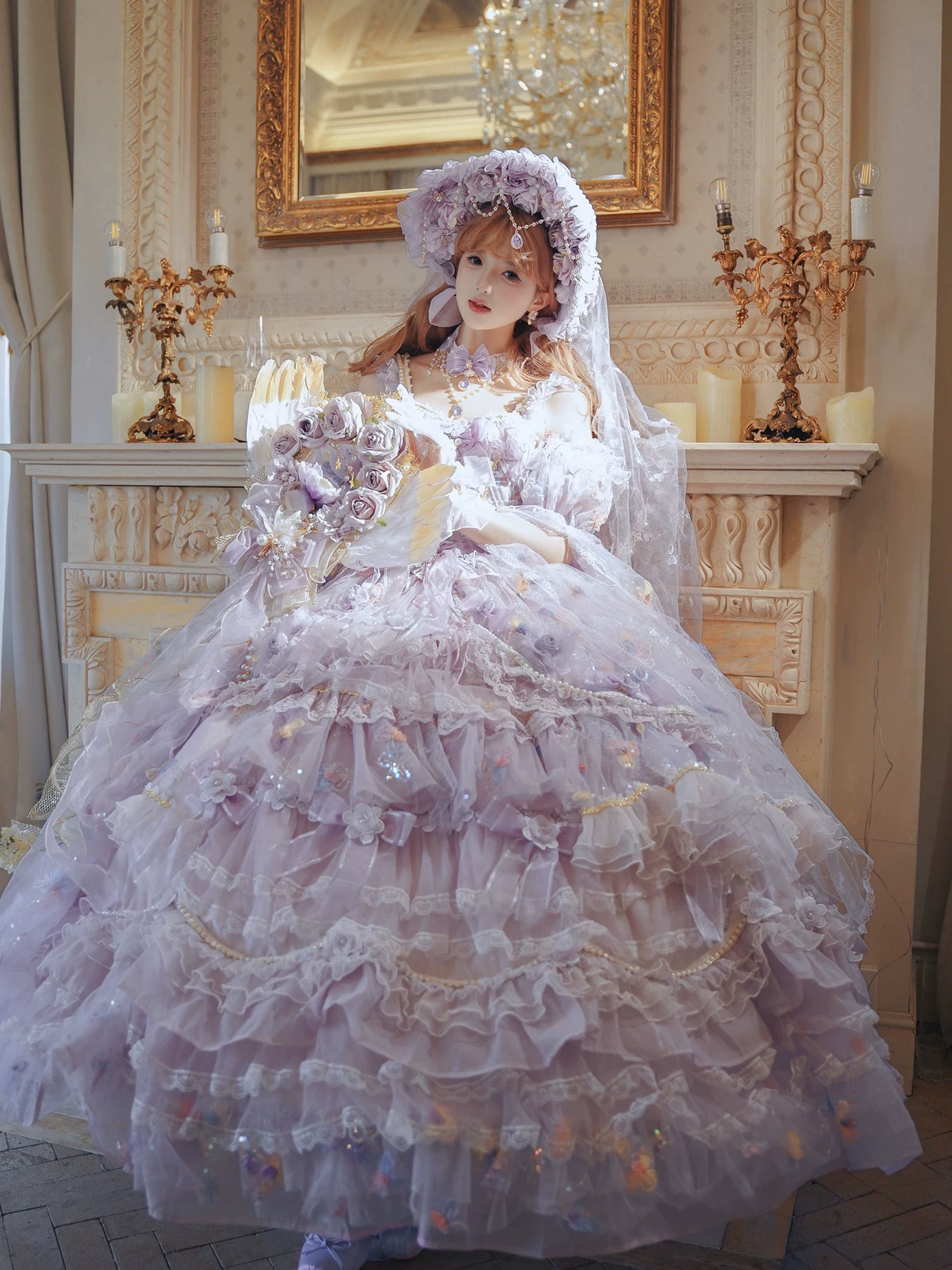 Lolita - Princess on the Run - Lilac formal lolita JSK
