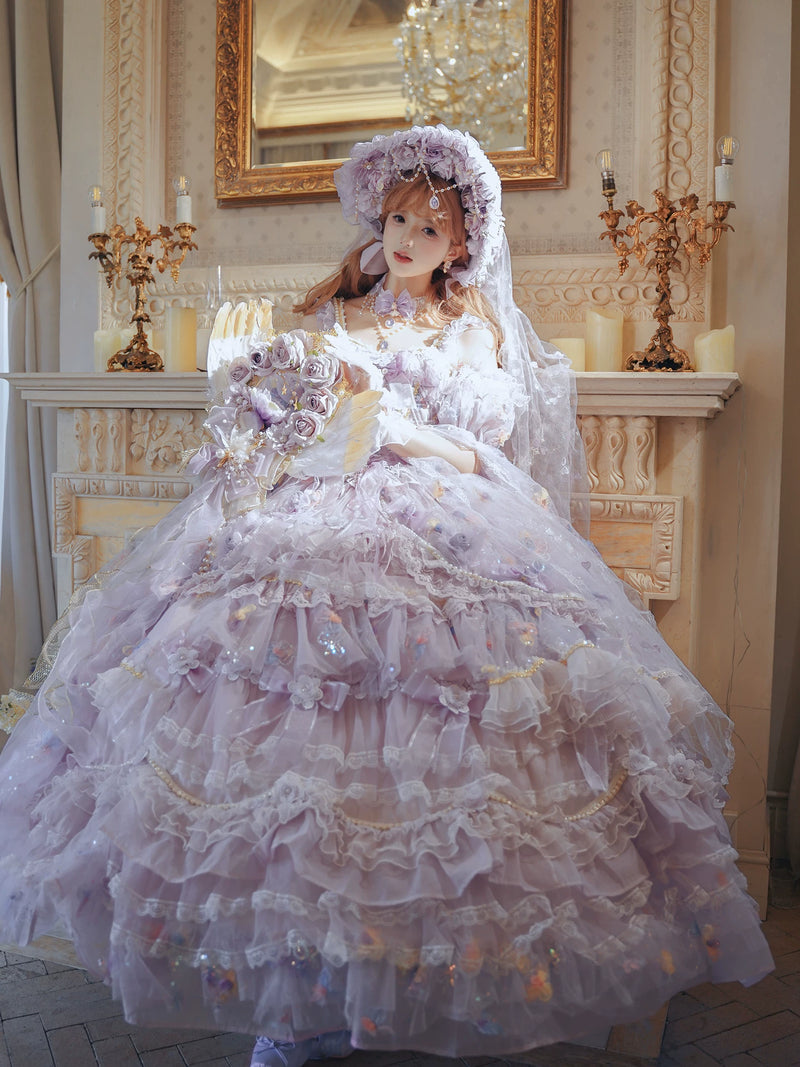 Lolita - Princess on the Run - Lilac formal lolita JSK