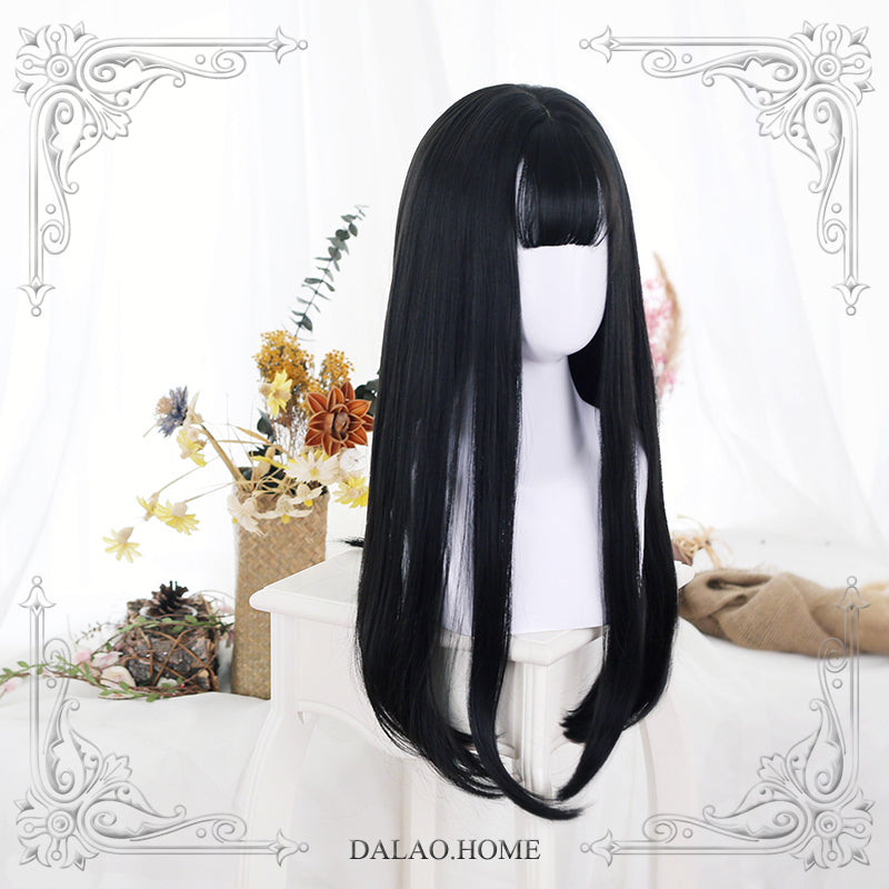 Dalao Home - Lolita JaneNye 65cm Straight Wig - Black Wig