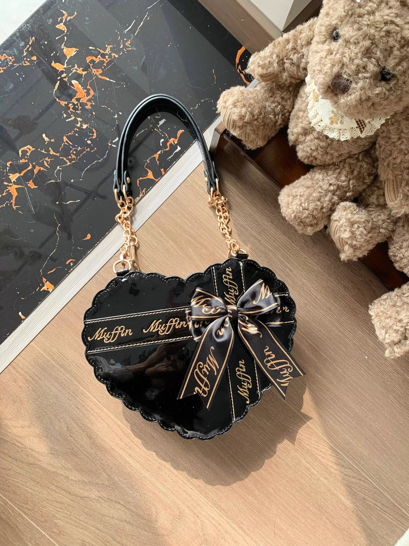 Lolita - Sweet Lolita Heart Bow Bag - Individually Selectable Lolita