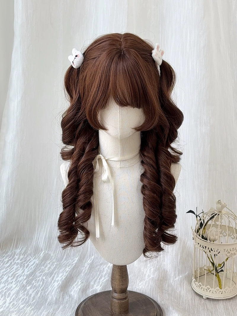 Kunkun Fish chocolate brown jellyfish full wig - view 5