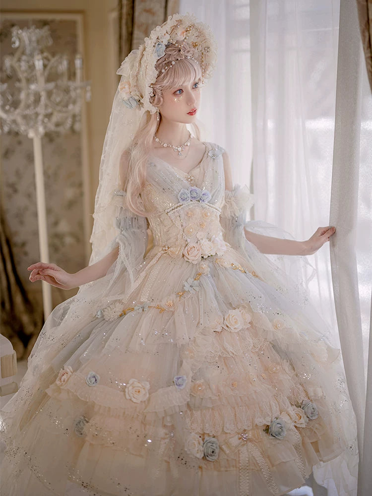 Cat Fairy - Spirit of the Flower God - Lolita jumper skirt (JSK)
