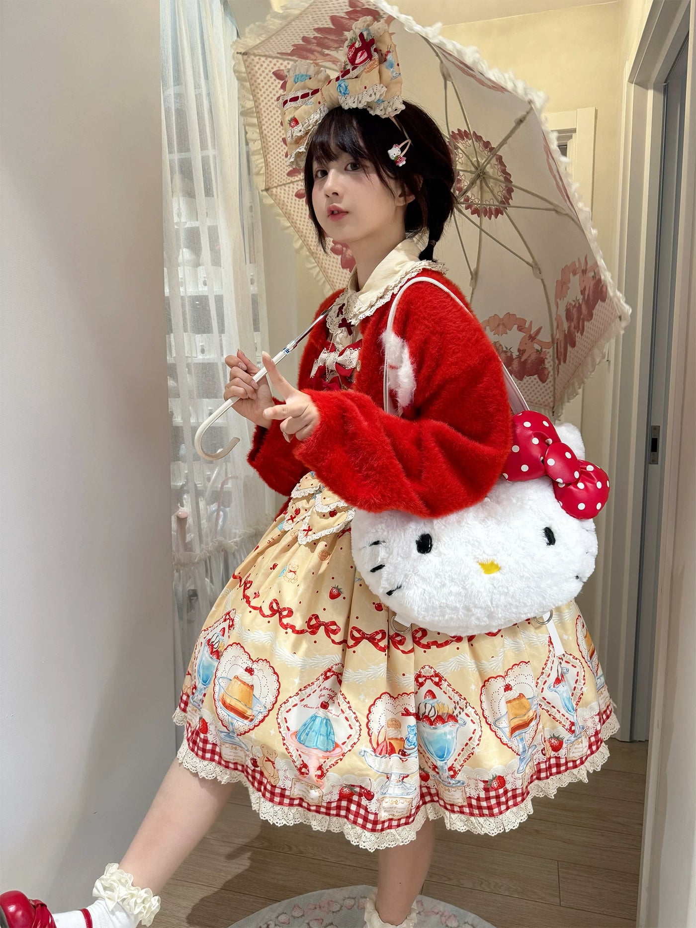 Showa Dessert Window - Retro Sweet JSK Dress Set - detail view 2