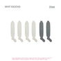 White + White + Gray, 3-pair set / One Size (39-45.5)