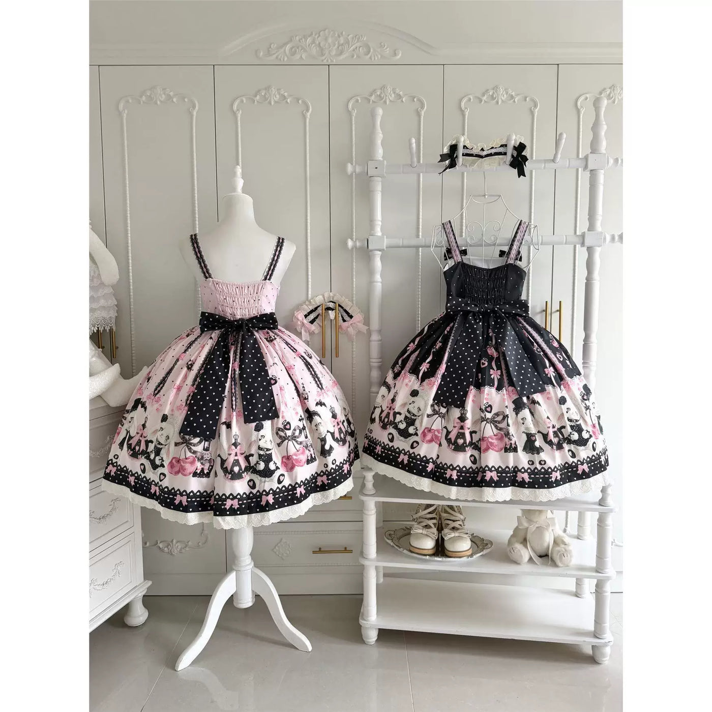 Sweetheart Dream Machine - Sweetheart Print - JSK dress with heart motifs