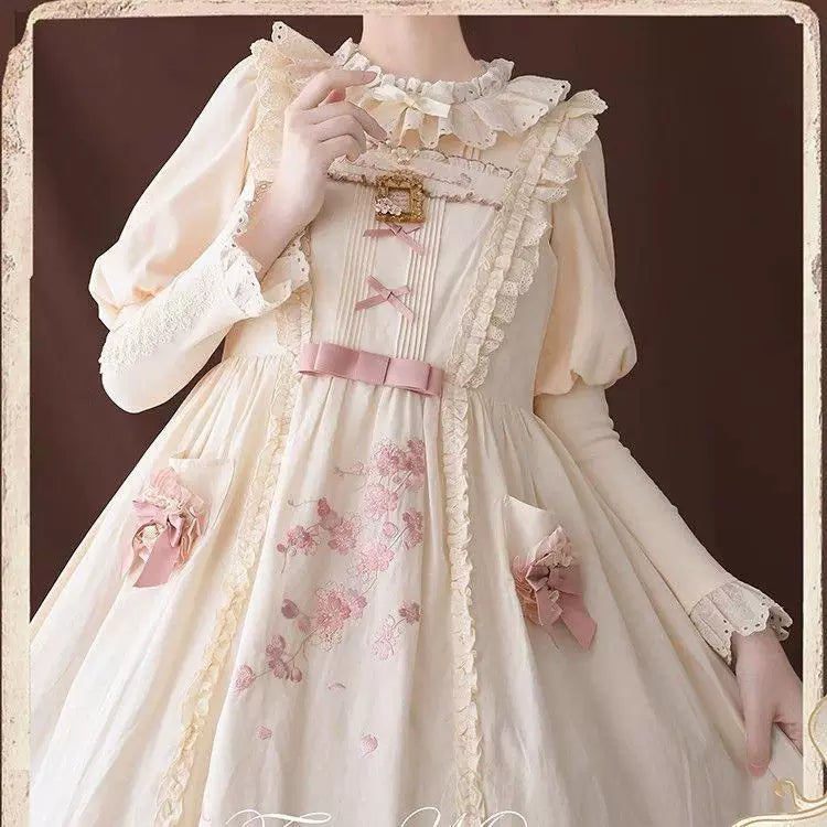 Sweetheart Dream Machine - Winter Ruffle Collar - Fleece-Lined Blouse with a Round Ruffled Collar