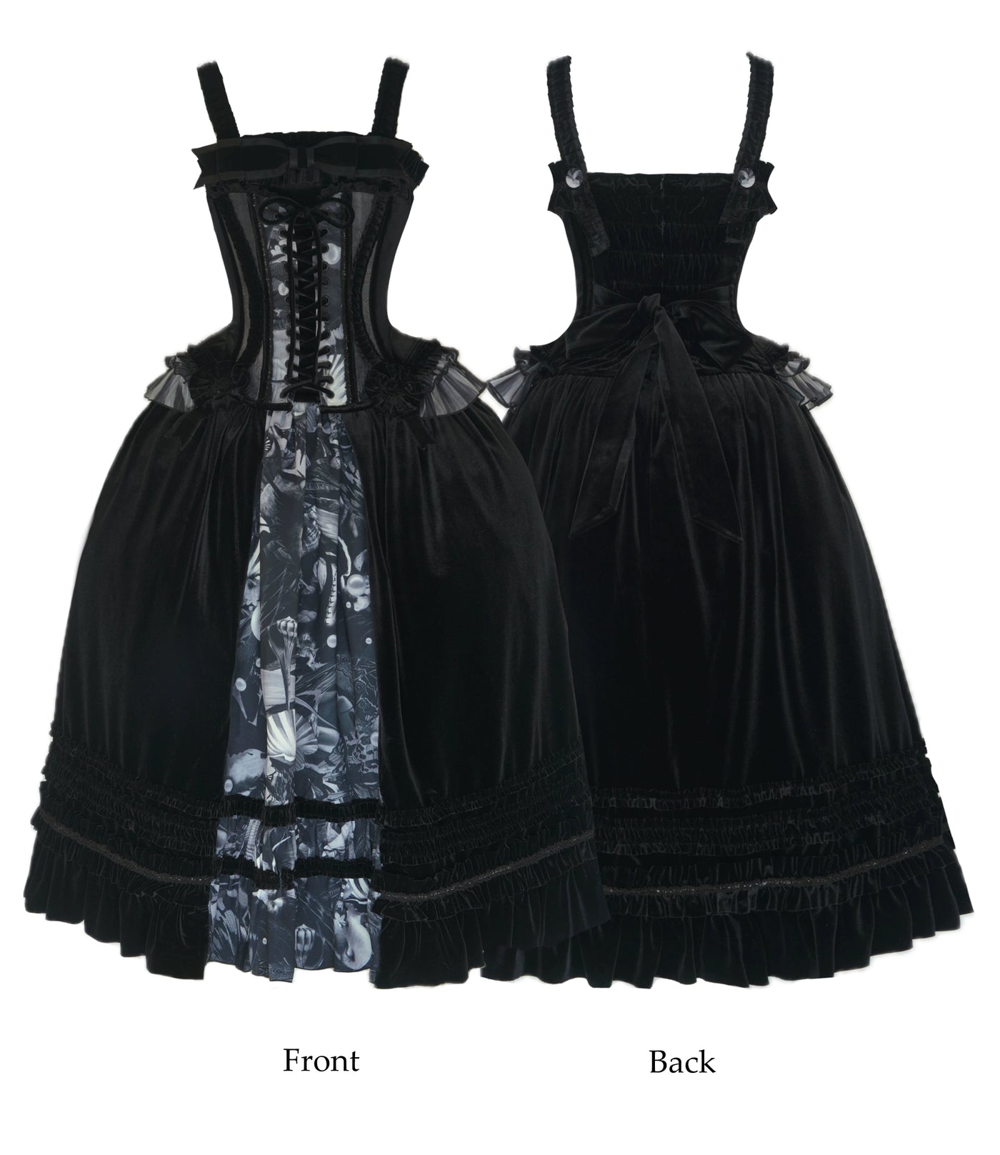 Nololita - Dream in Dream - Long or Short JSK with Layered Ruffle Skirt